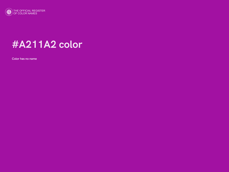 #A211A2 color image