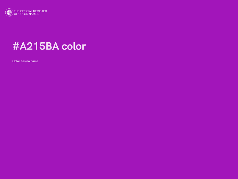 #A215BA color image