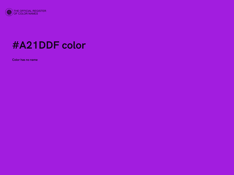 #A21DDF color image