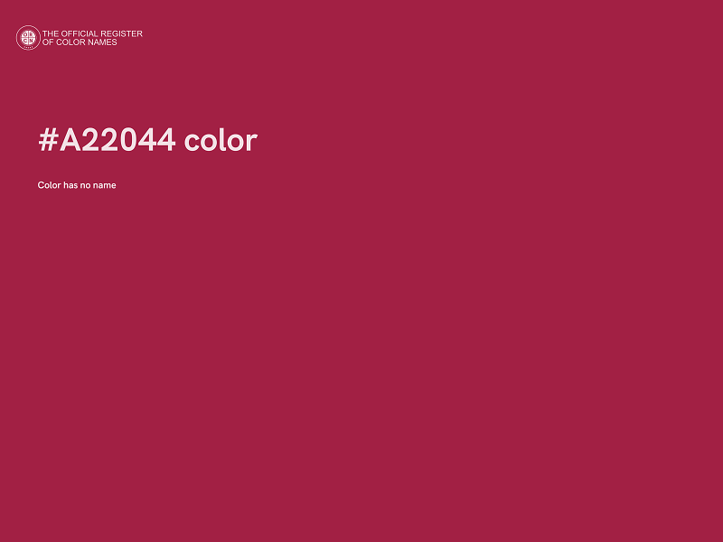 #A22044 color image