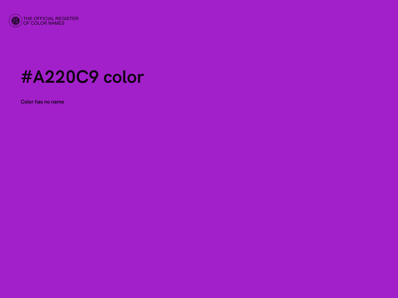 #A220C9 color image