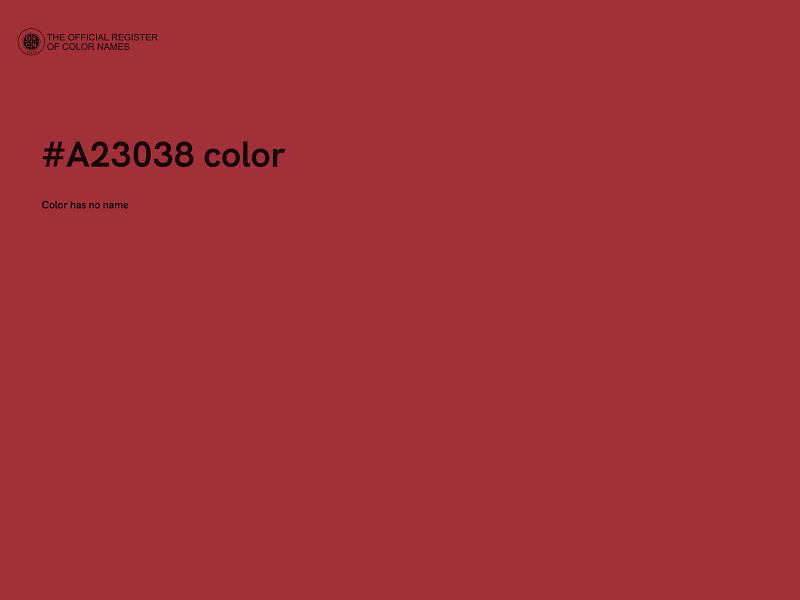 #A23038 color image