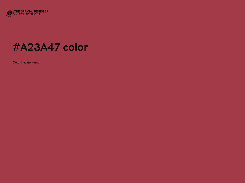 #A23A47 color image