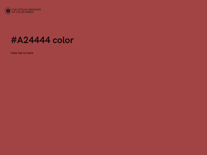 #A24444 color image