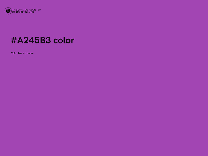 #A245B3 color image