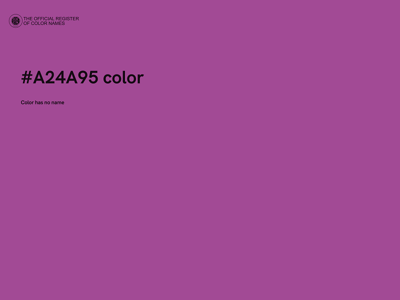 #A24A95 color image