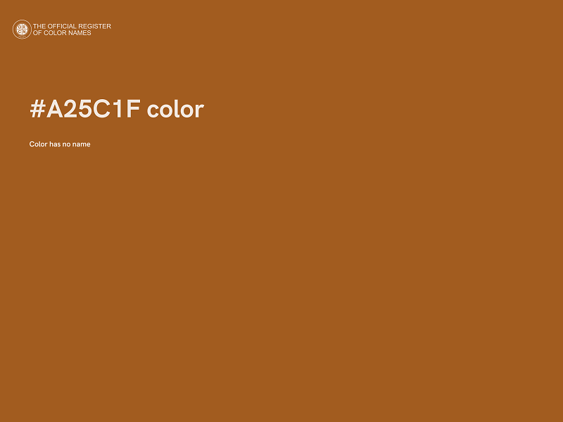 #A25C1F color image