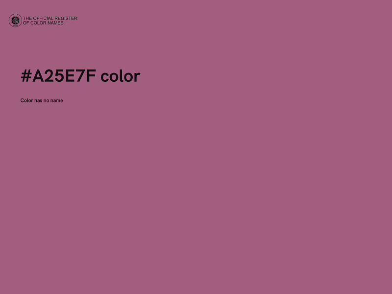 #A25E7F color image