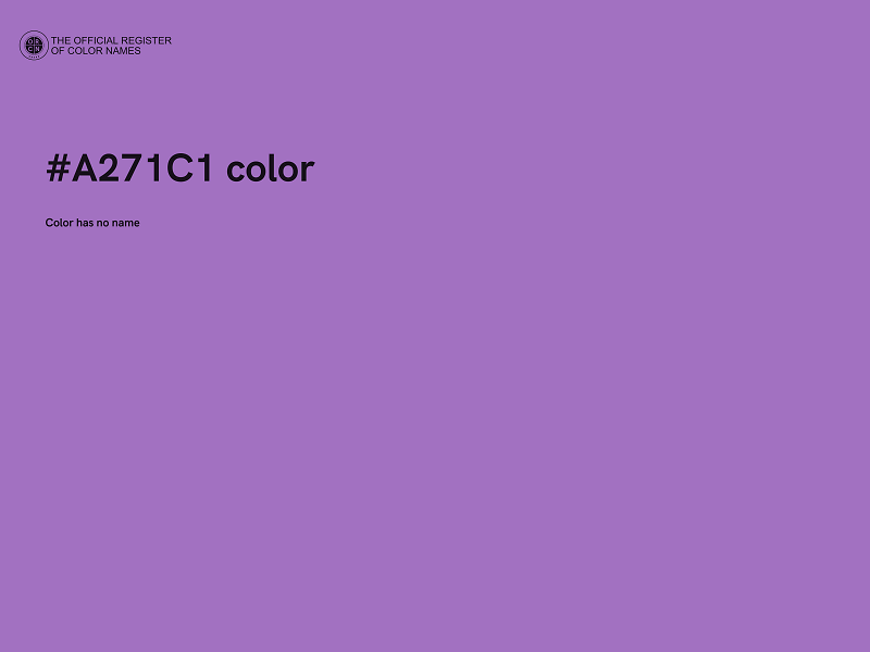 #A271C1 color image