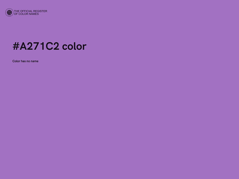 #A271C2 color image