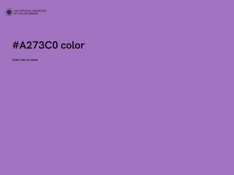 #A273C0 color image