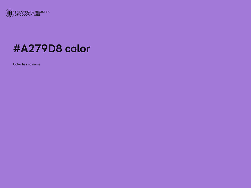 #A279D8 color image