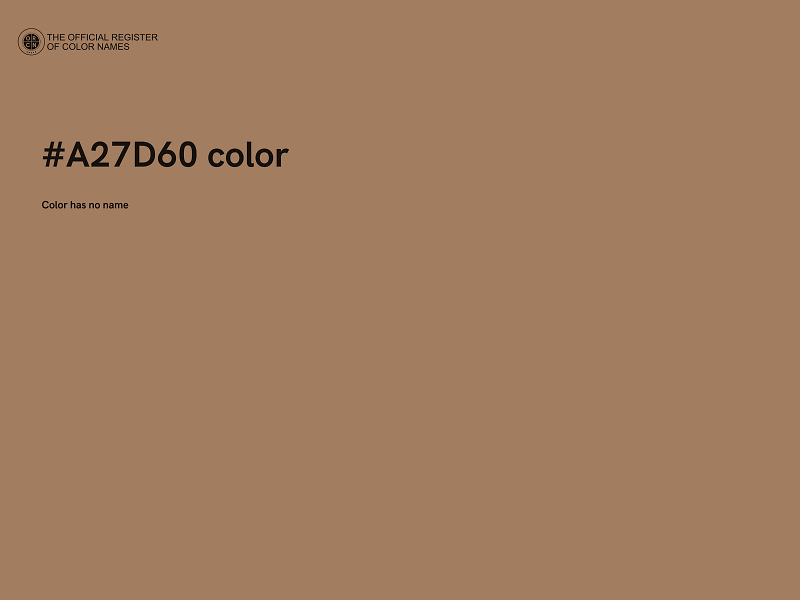 #A27D60 color image