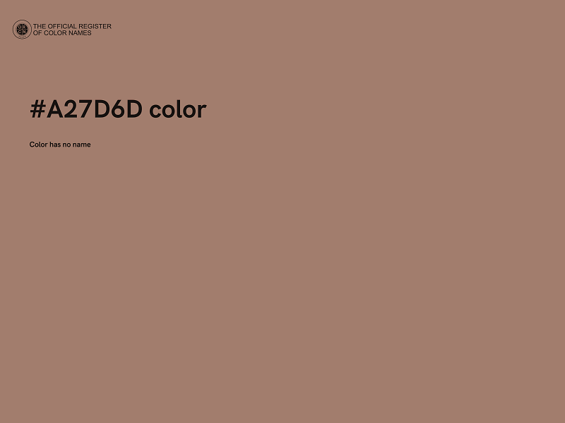 #A27D6D color image