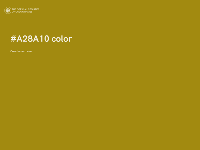 #A28A10 color image