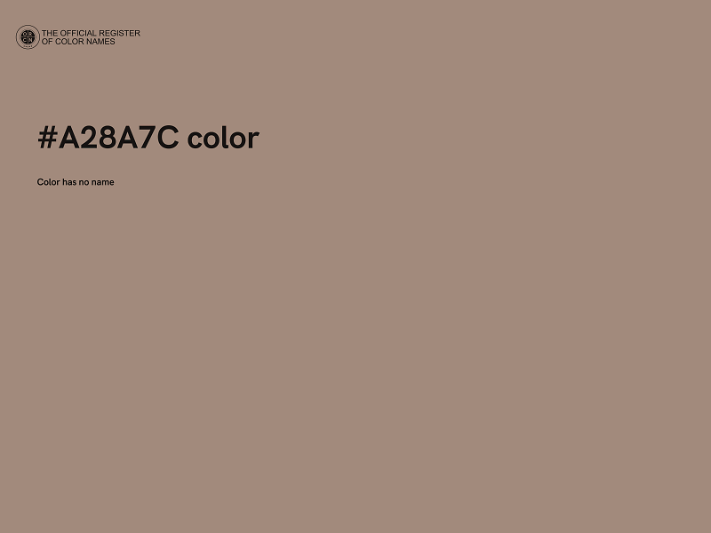 #A28A7C color image