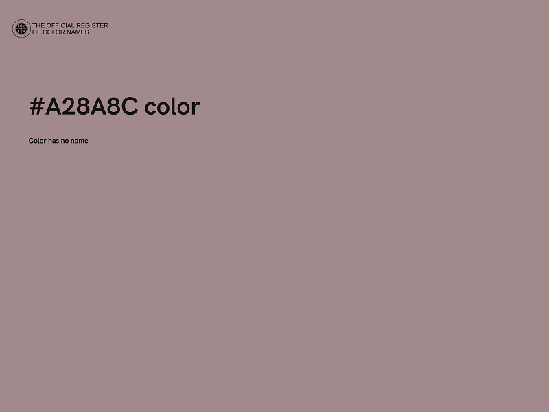 #A28A8C color image