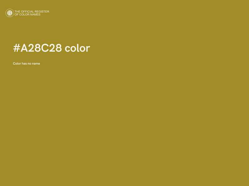 #A28C28 color image