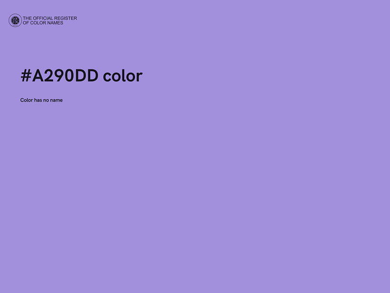 #A290DD color image