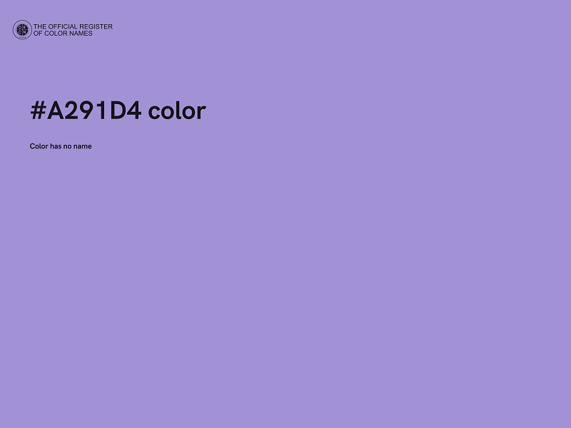 #A291D4 color image