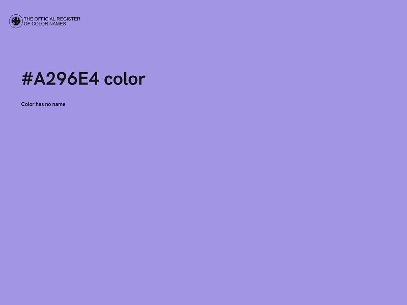 #A296E4 color image