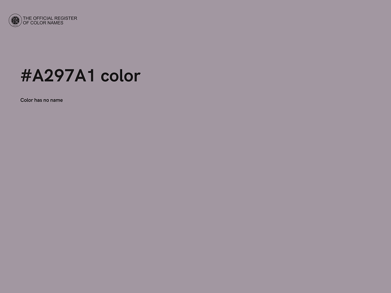 #A297A1 color image