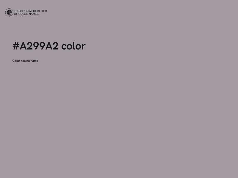 #A299A2 color image