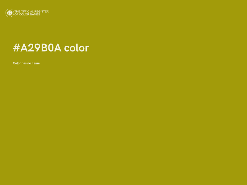 #A29B0A color image