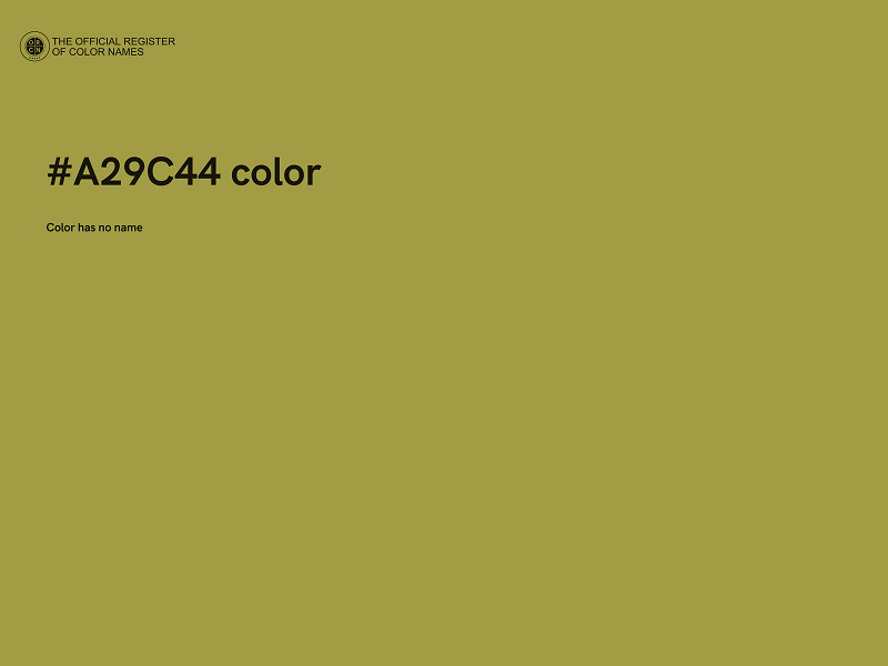 #A29C44 color image