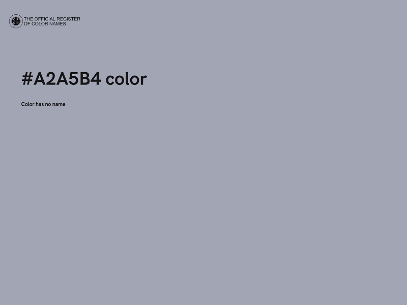 #A2A5B4 color image