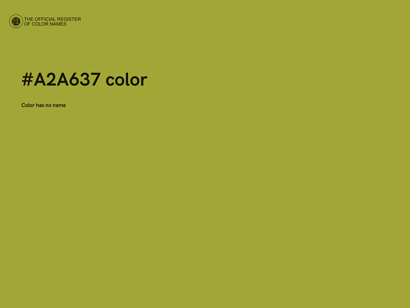 #A2A637 color image