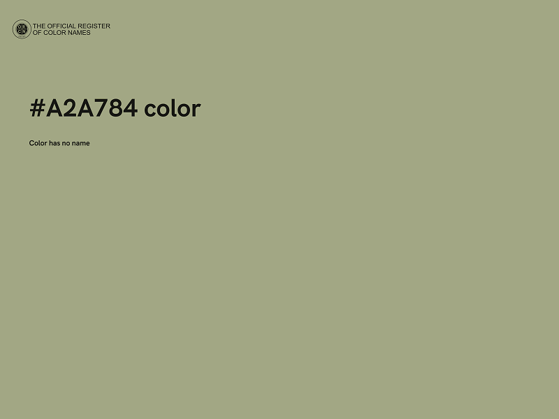 #A2A784 color image