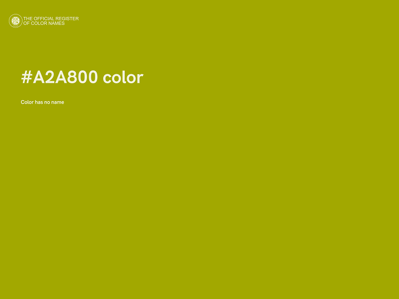 #A2A800 color image