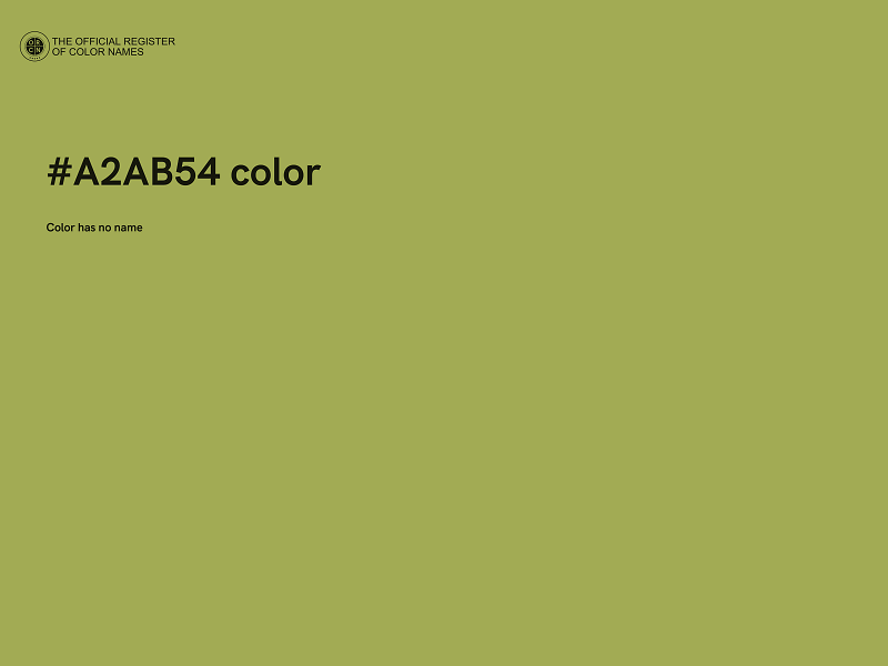 #A2AB54 color image