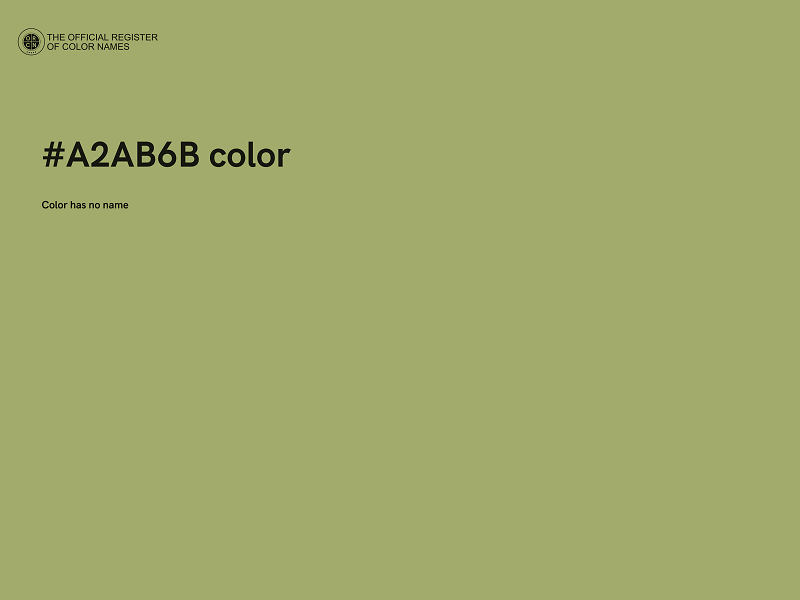 #A2AB6B color image