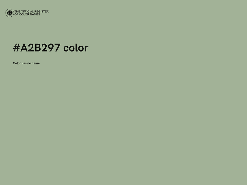 #A2B297 color image