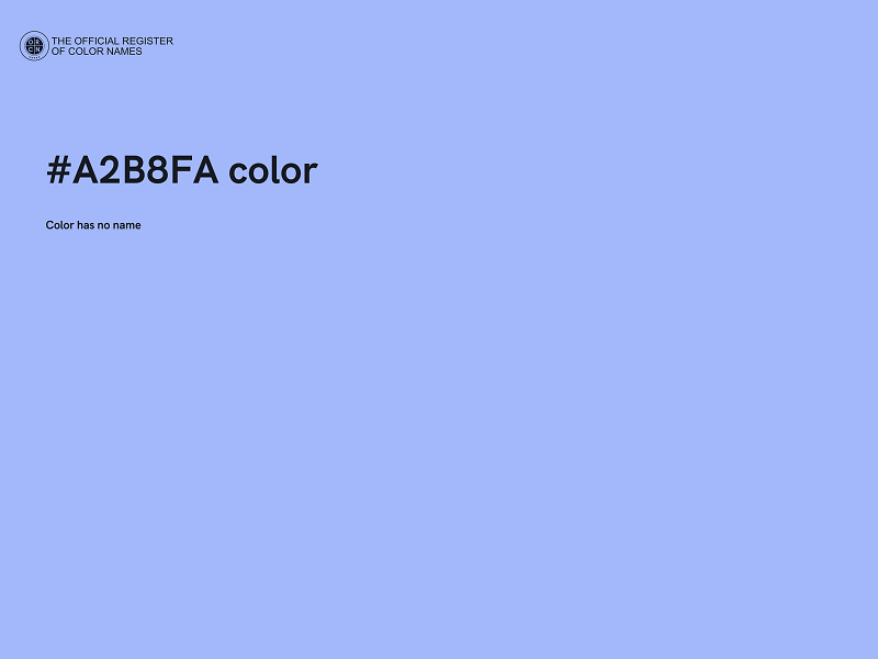 #A2B8FA color image