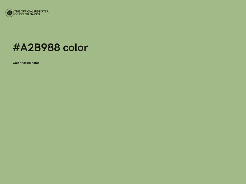 #A2B988 color image