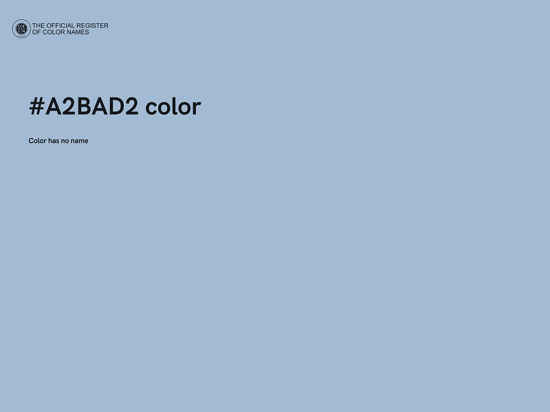 #A2BAD2 color image