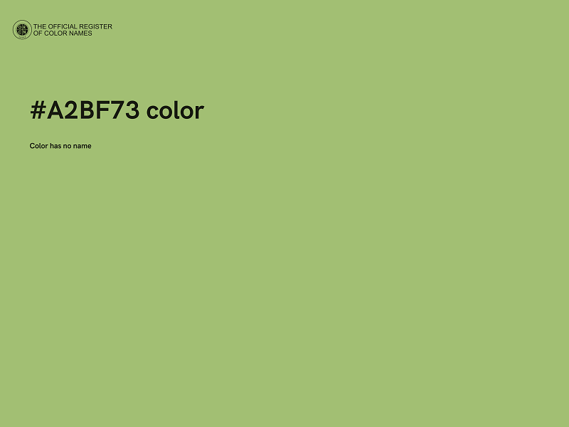 #A2BF73 color image