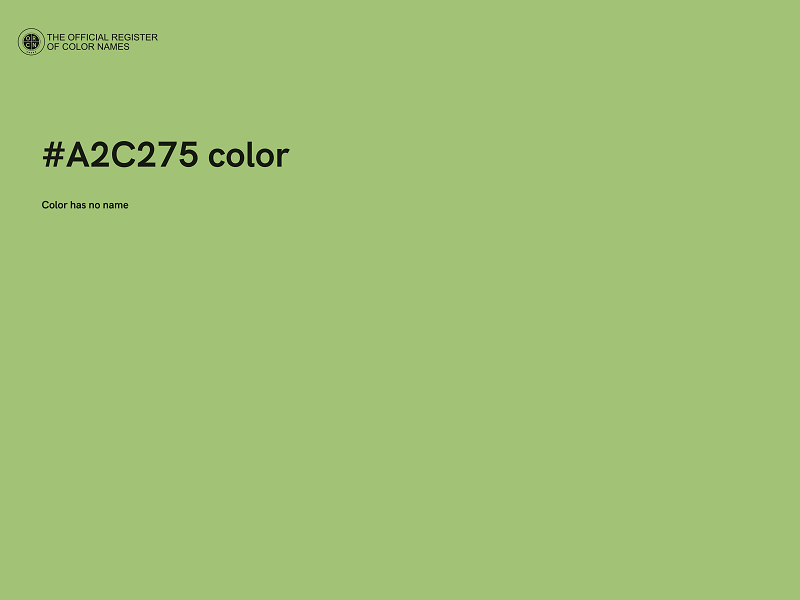 #A2C275 color image