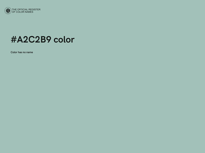 #A2C2B9 color image