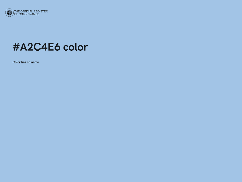 #A2C4E6 color image