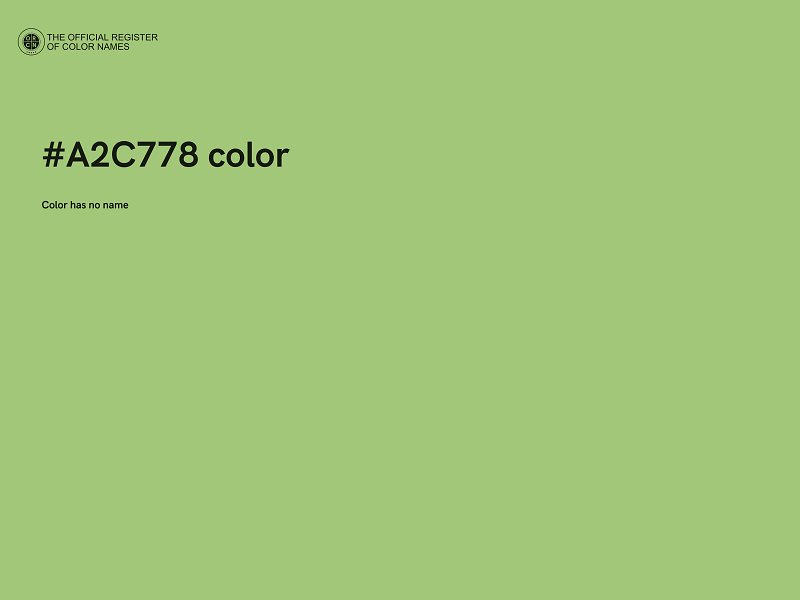 #A2C778 color image