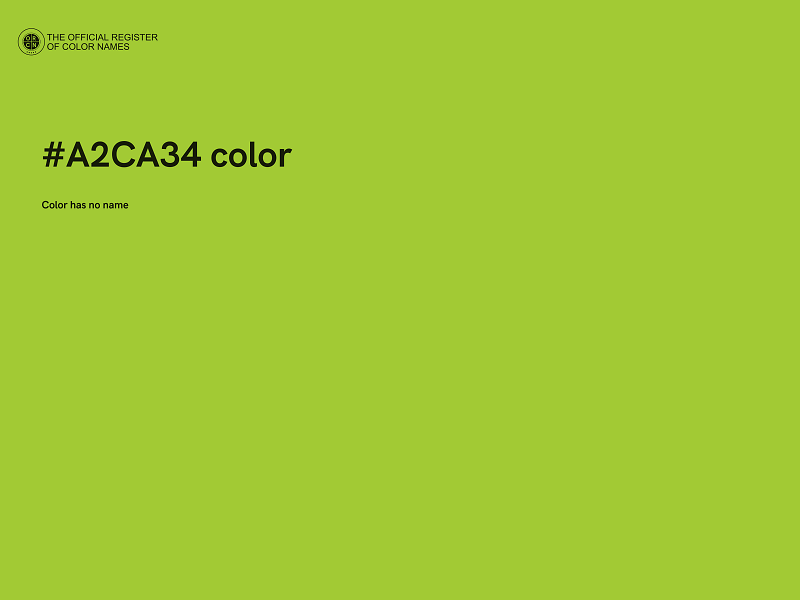 #A2CA34 color image