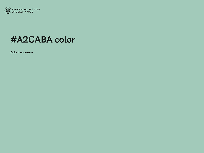 #A2CABA color image