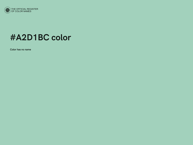 #A2D1BC color image