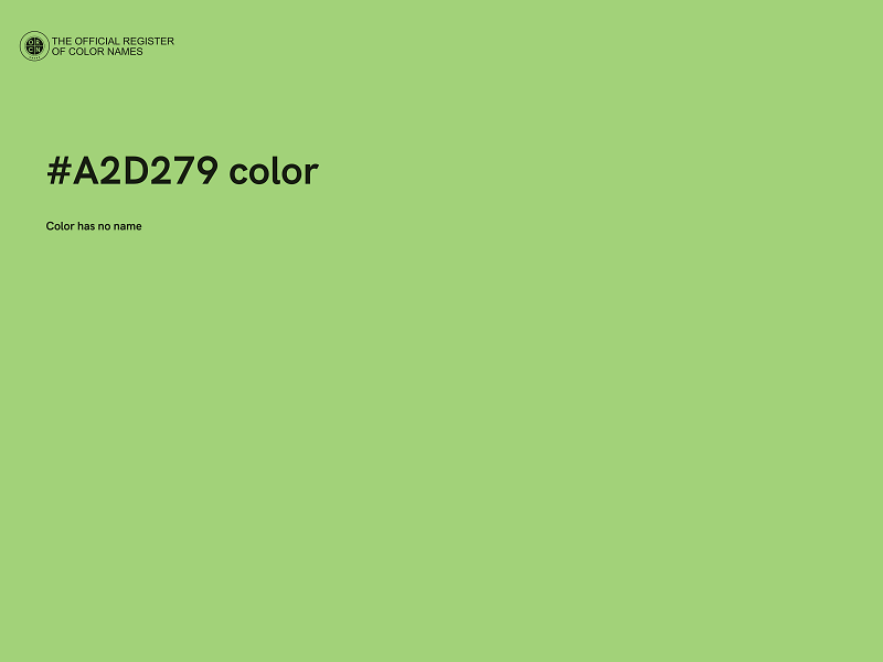 #A2D279 color image