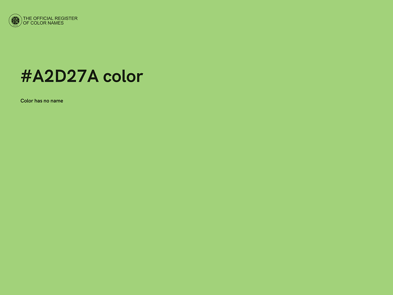 #A2D27A color image