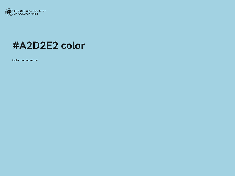 #A2D2E2 color image